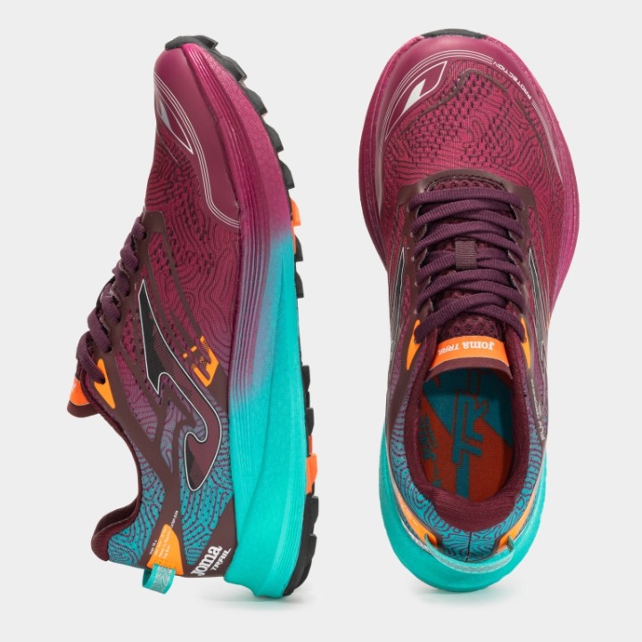 Zapatilla Trail Running TR-6 2520 Granate Transpirable