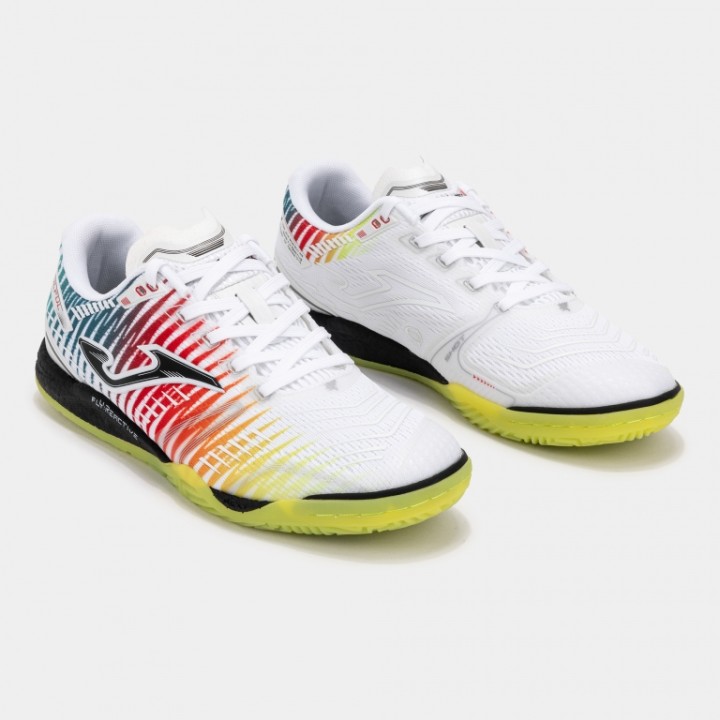 Zapatilla Fútbol Sala Hombre Joma Skilful 2576 Blanco Amarillo Indoor