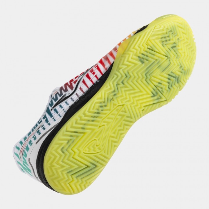Zapatilla Fútbol Sala Hombre Joma Skilful 2576 Blanco Amarillo Indoor