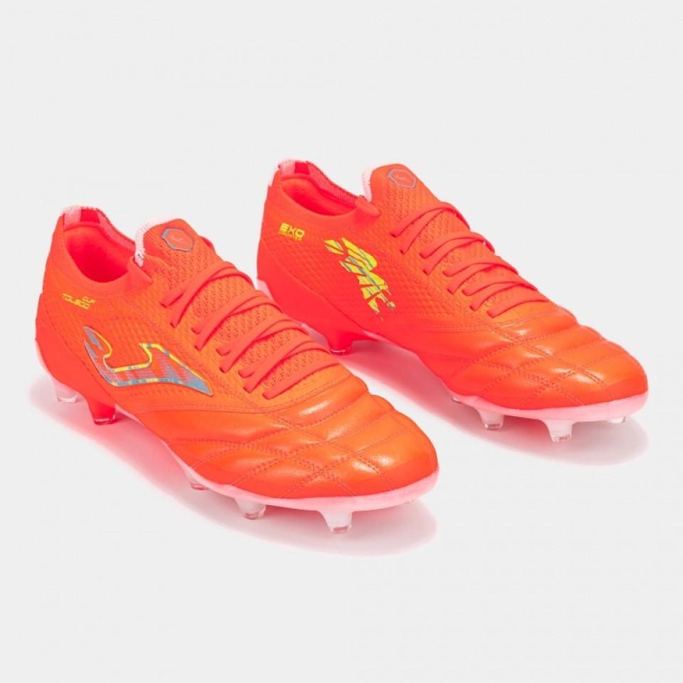 Zapatillas de Fútbol Césped Natural Hombre Joma Toledo 2608 Naranja