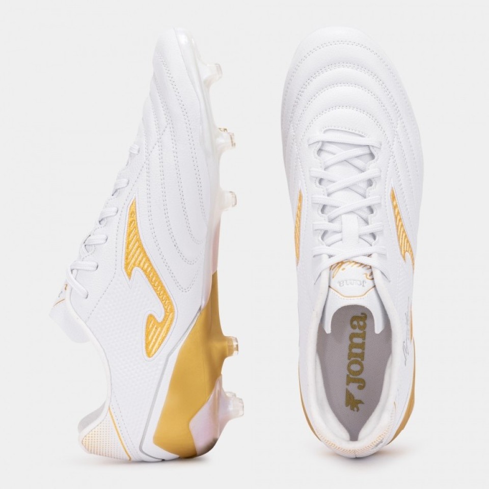 Zapatillas de Fútbol Césped Natural Hombre Joma Aguila Cup 2602 Blanco