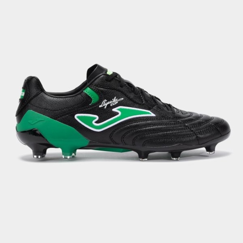 Zapatillas de Fútbol Césped Natural Hombre Joma Aguila Cup 2501 Negro Verde