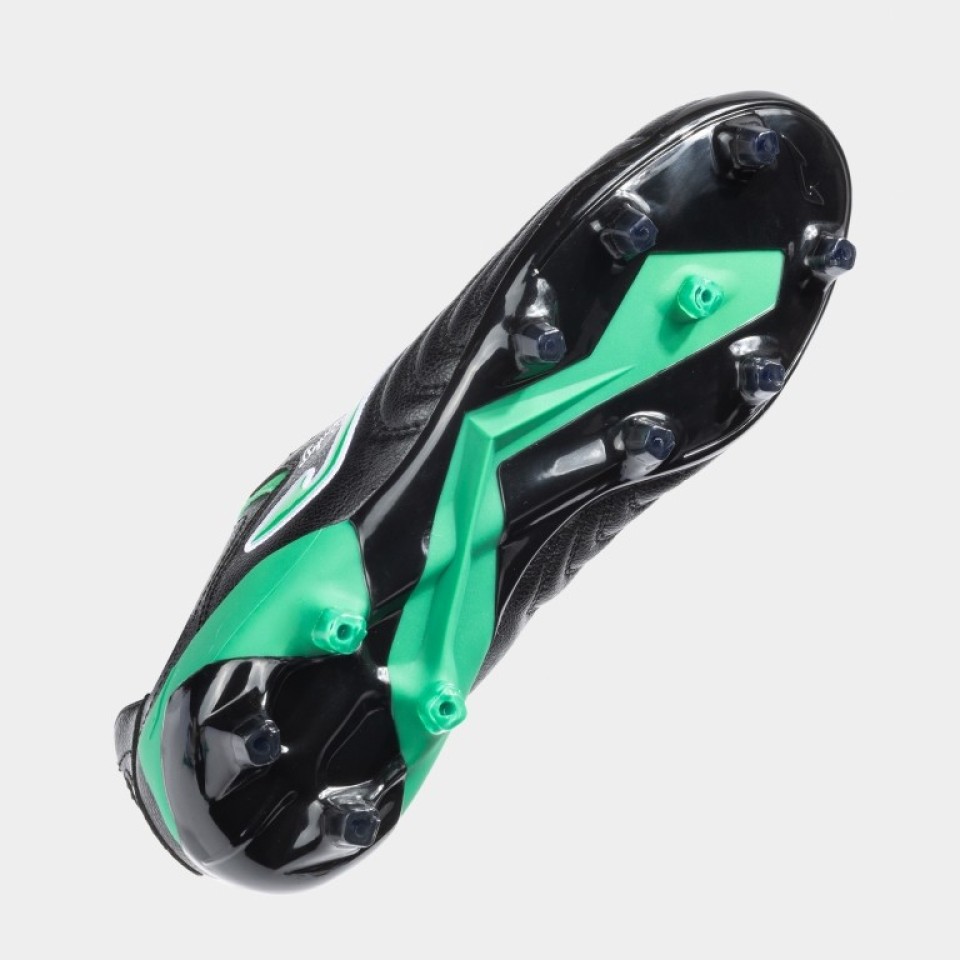 Zapatillas de Fútbol Césped Natural Hombre Joma Aguila Cup 2501 Negro Verde