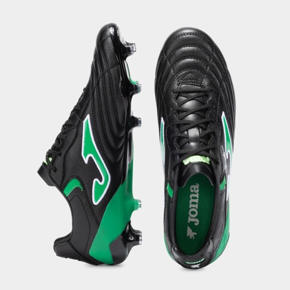 Zapatillas de Fútbol Césped Natural Hombre Joma Aguila Cup 2501 Negro Verde
