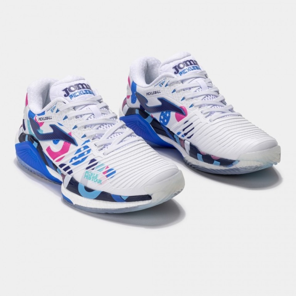 Zapatillas de Pickleball Hombre Joma Pro Tour 2592 Blanco Marino Rosa