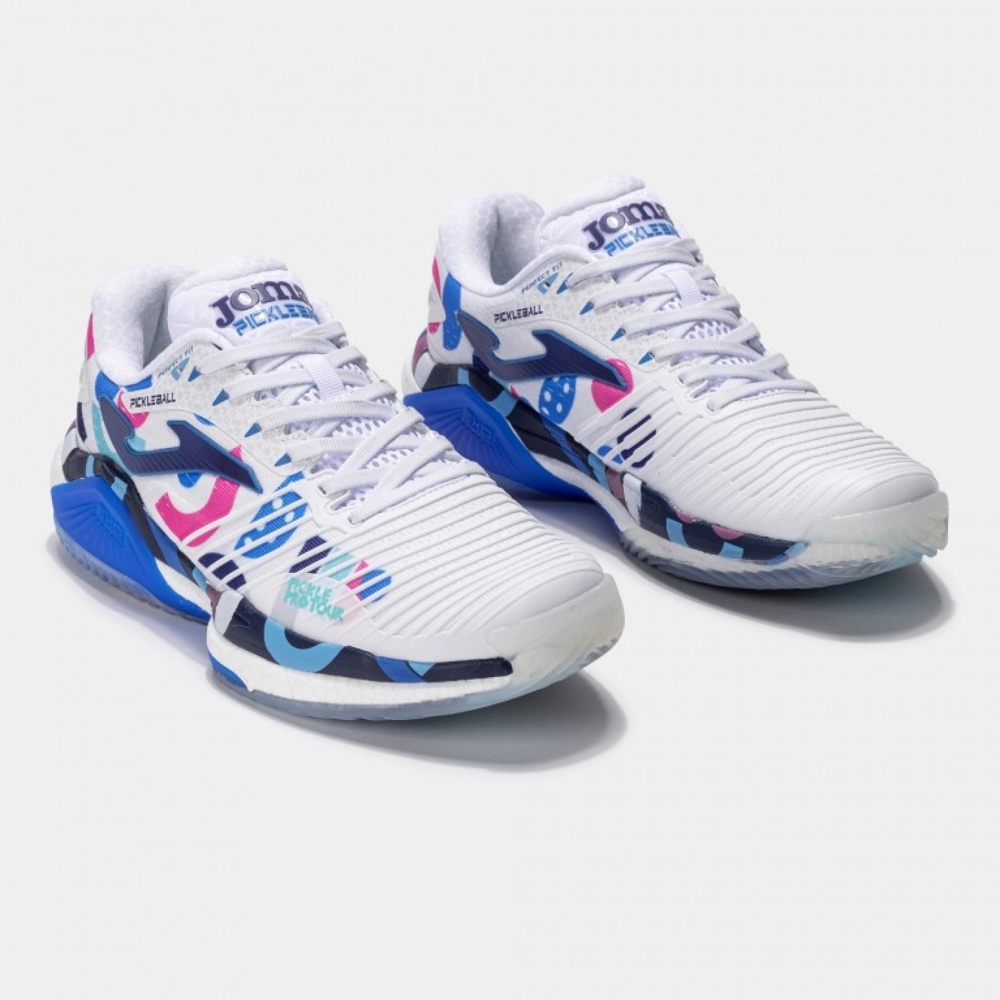 Zapatillas de Pickleball Hombre Joma Pro Tour 2592 Blanco Marino Rosa