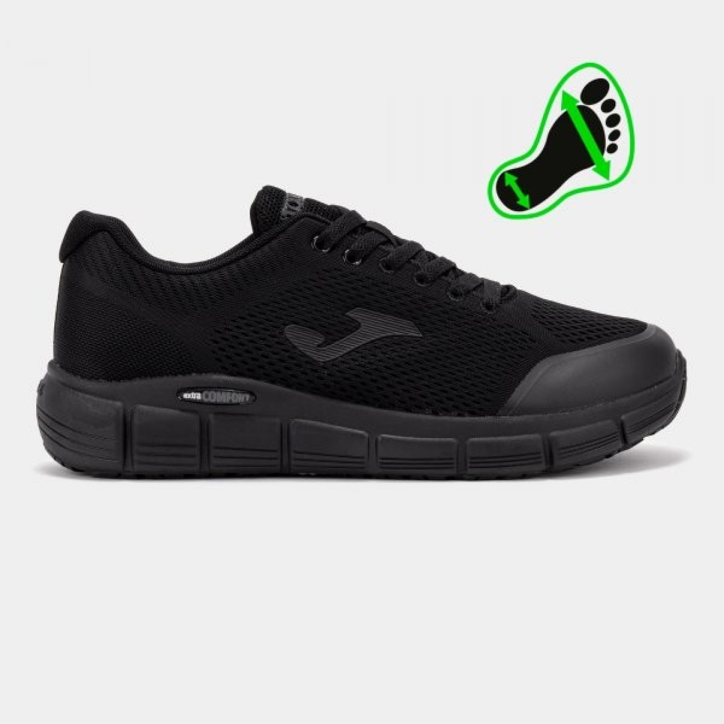 Zapatillas de Trabajo Horma Ancha Hombre Joma Zen Work 2621 Negro