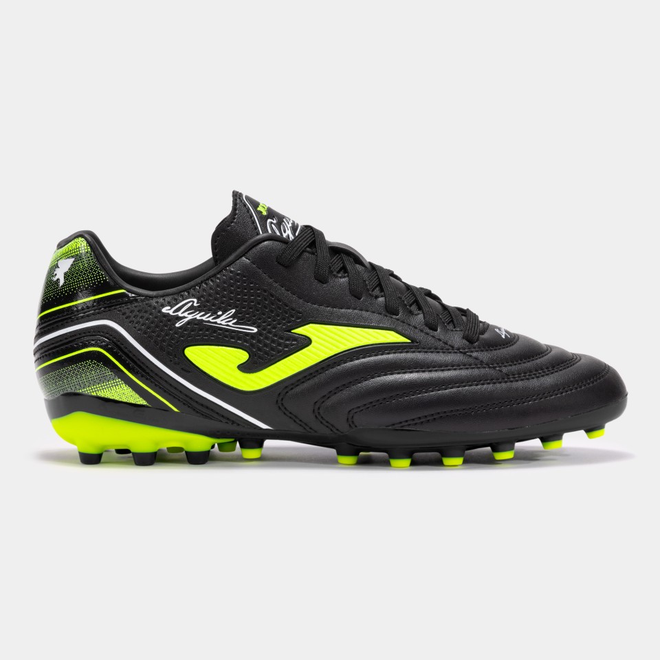 Zapatillas de Fútbol Cesped Artificial Hombre Joma Aguila 2501 Negro Amarillo