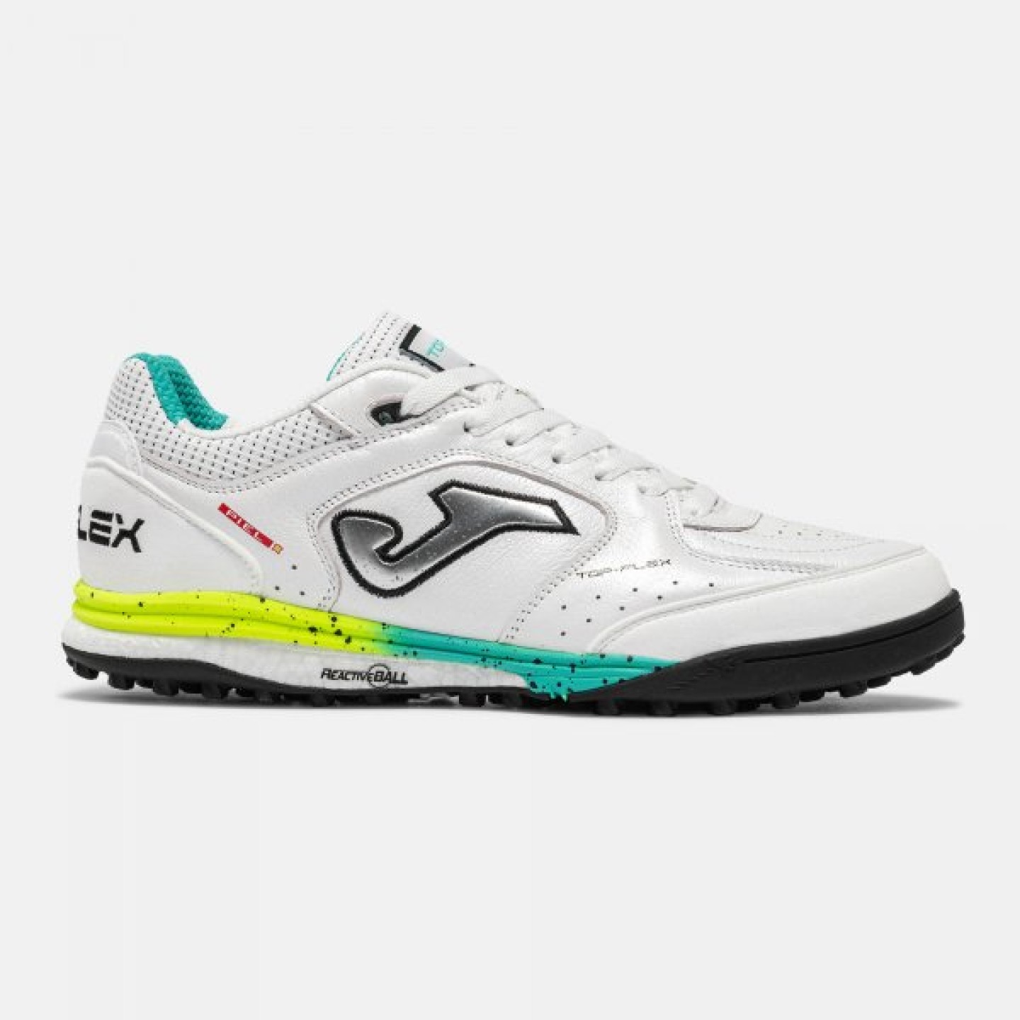 Zapatillas de Fútbol Turf Hombre Joma Top Flex Rebound W2602TF Blanco
