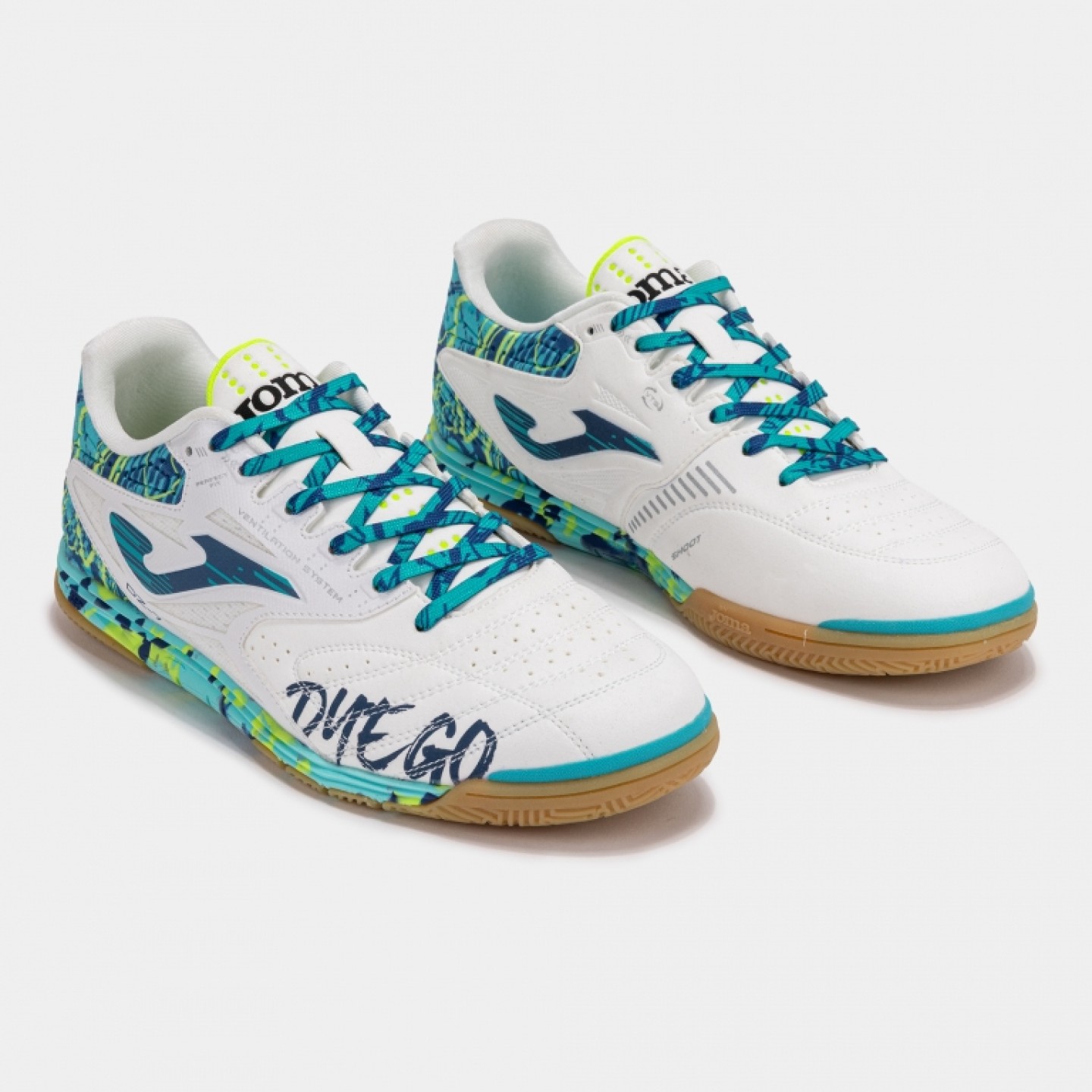 Zapatillas de Fútbol Sala Hombre Joma Regate W2682IN Blanco Diego