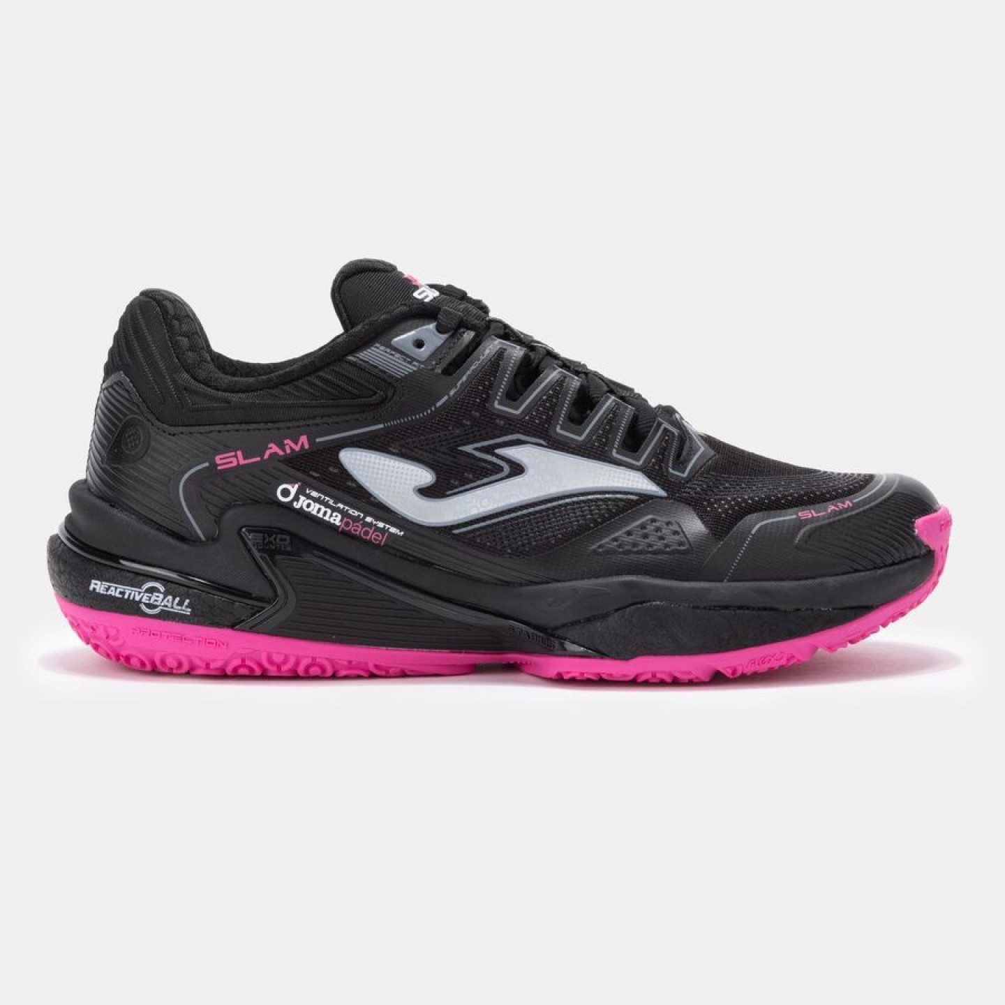Zapatilla Pádel Mujer Joma Slam 2401 Negro Confortable