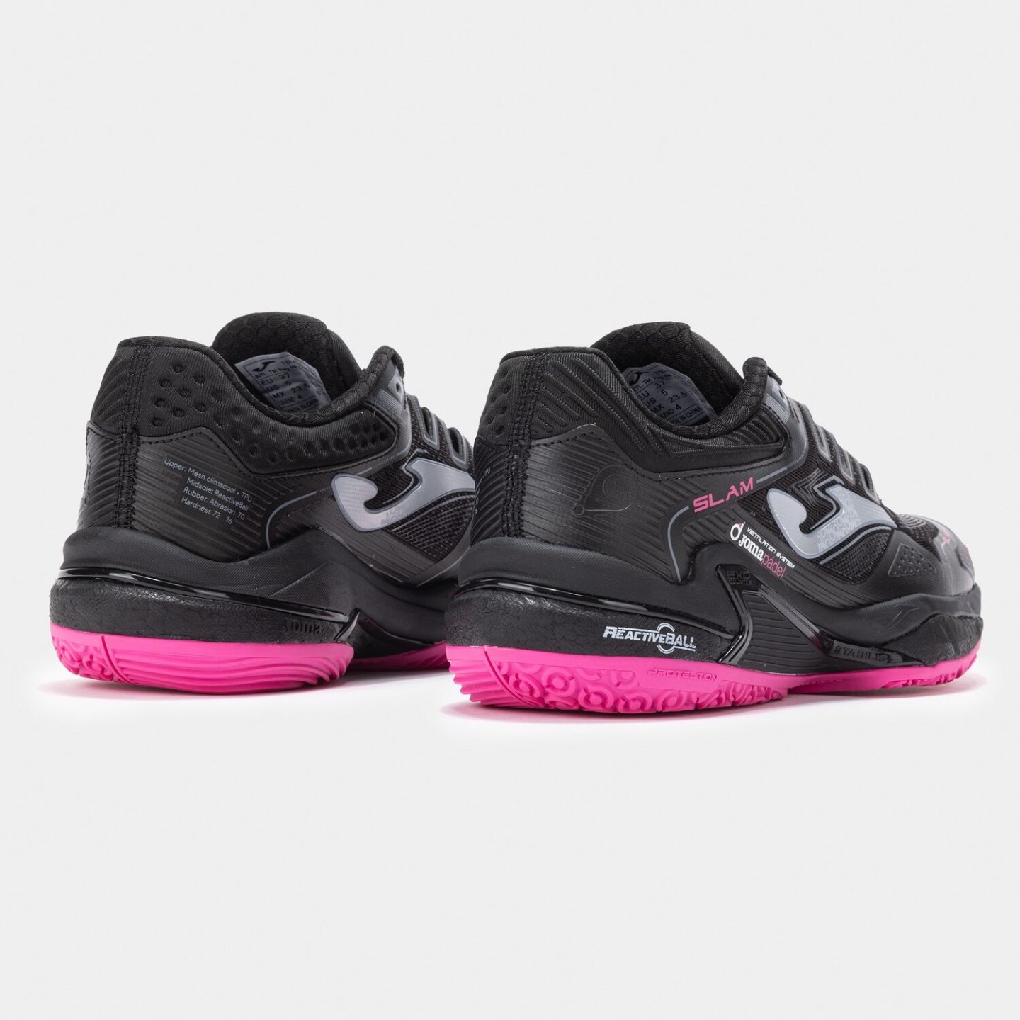 Zapatilla Pádel Mujer Joma Slam 2401 Negro Confortable