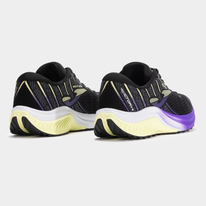 Zapatilla Running Mujer Joma Victory 2501 Negro Morado Transpirable