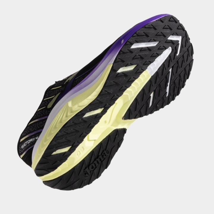 Zapatilla Running Mujer Joma Victory 2501 Negro Morado Transpirable