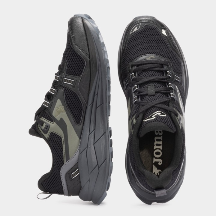 Zapatilla Trekking Hombre Joma Shock Negro Verde 2501 Confortable