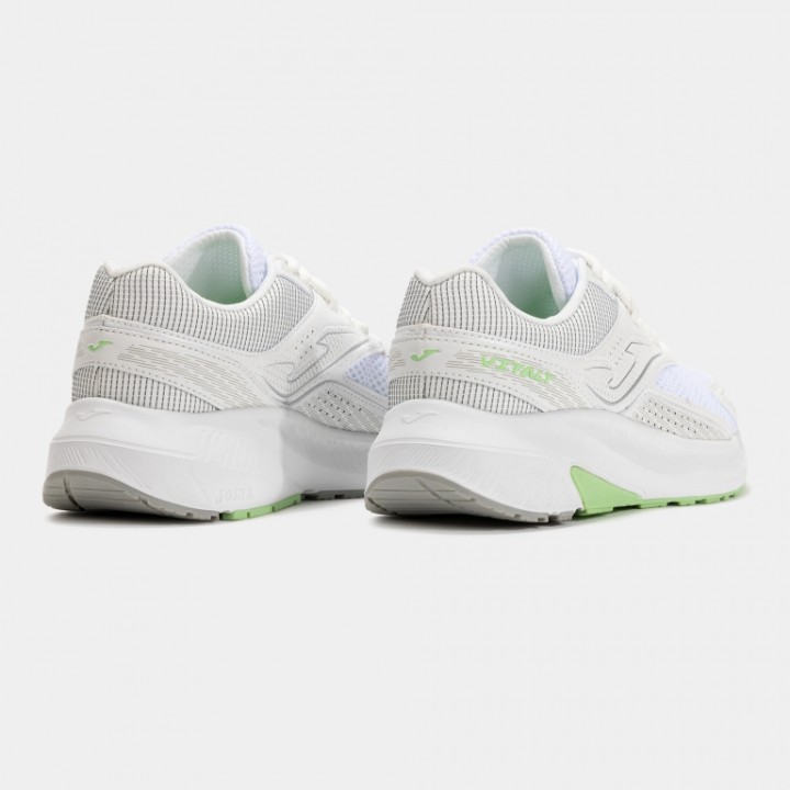 Zapatilla Running Mujer Joma Vitaly 2502 Blanco Verde Claro Confortable