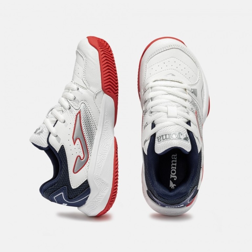Zapatilla Pádel-Tenis Junior Joma Master 2602 Blanco Entrenamiento