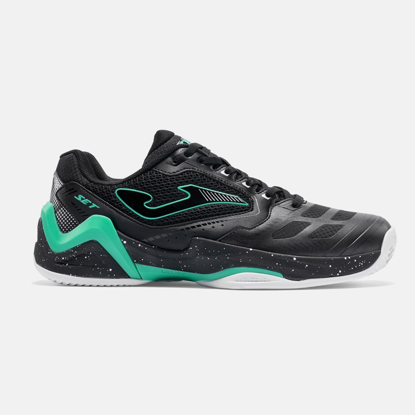 Zapatilla Pádel-Tenis Hombre Joma Set 2601 Negro Turquesa Transpirable