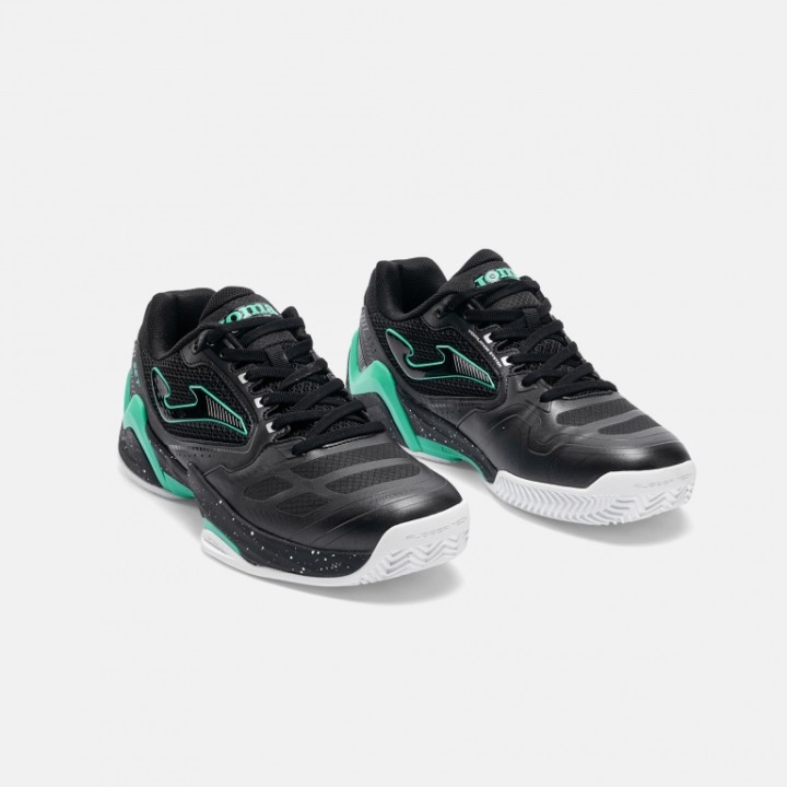 Zapatilla Pádel-Tenis Hombre Joma Set 2601 Negro Turquesa Transpirable
