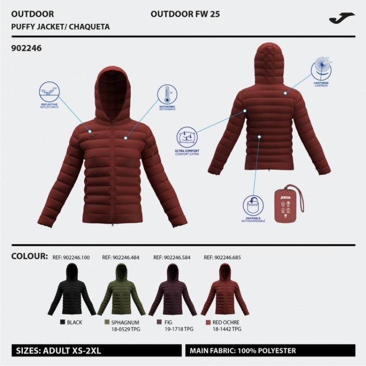 Anorak Mujer Joma Urban V 902246 Acolchado