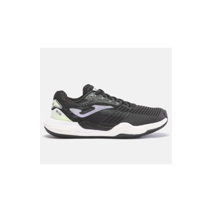 Zapatilla Pádel Mujer Joma Point 2301P Negro Rosa Alta Competición