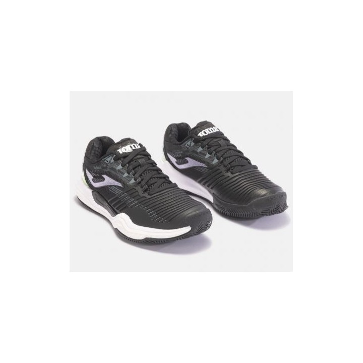 Zapatilla Pádel Mujer Joma Point 2301P Negro Rosa Alta Competición