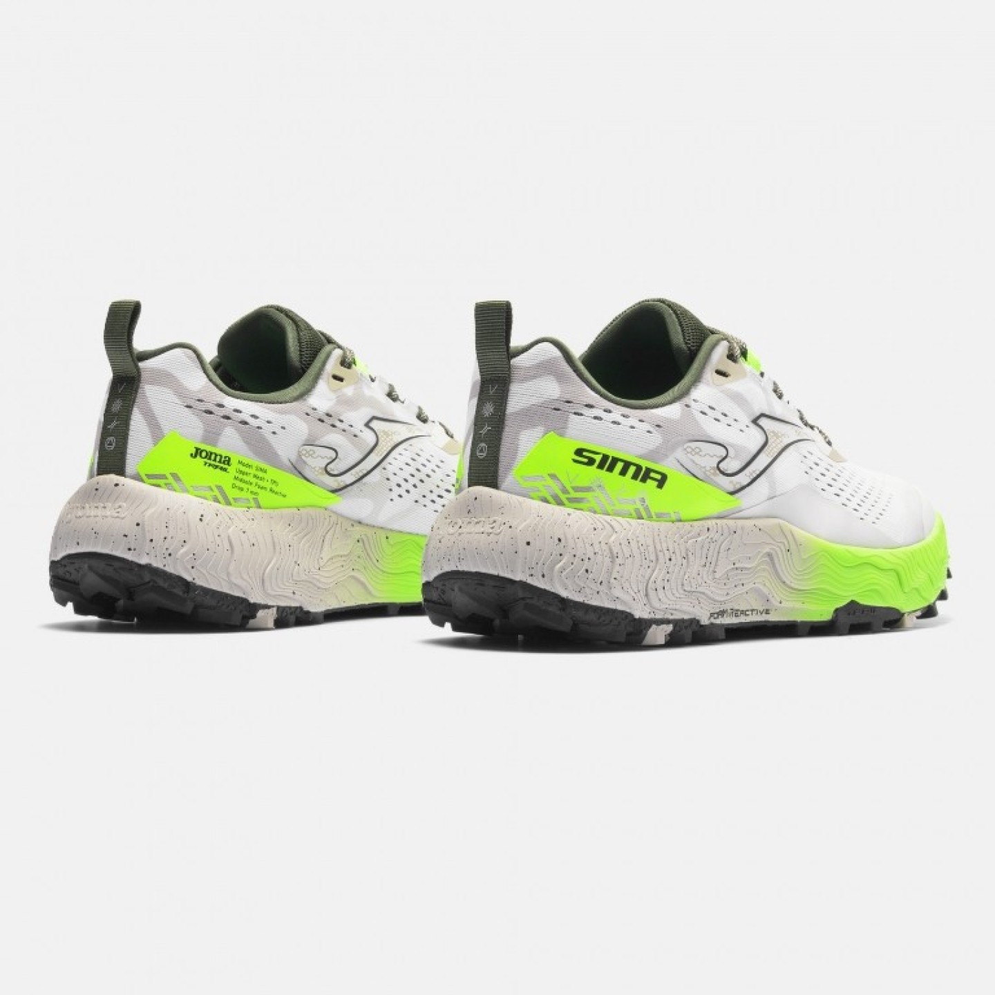 Zapatilla Trail Hombre Sima 2602 Blanco Transpirable