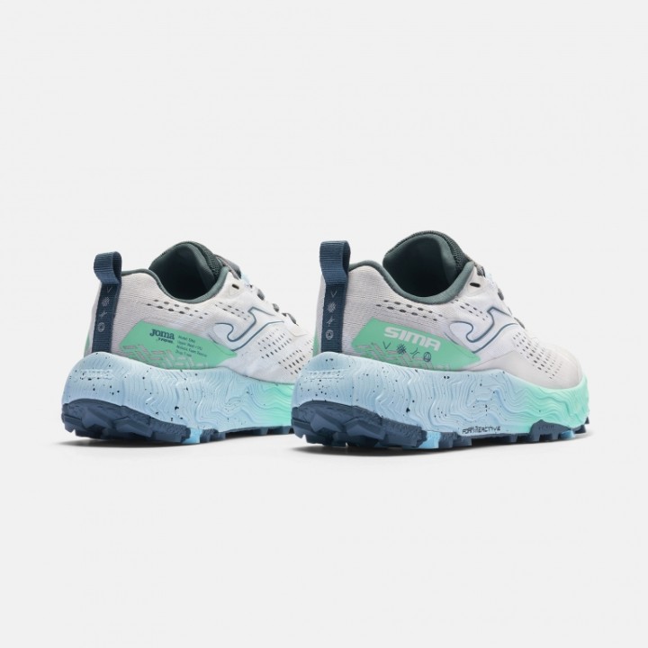 Zapatilla Trail Mujer Sima 2602 Blanco Transpirable