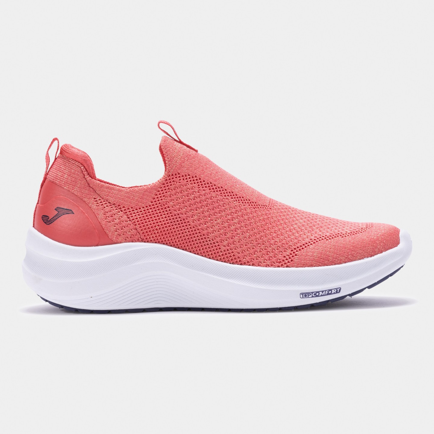 Zapatilla Casual Mujer Joma Laceless 2507 Coral Confortable