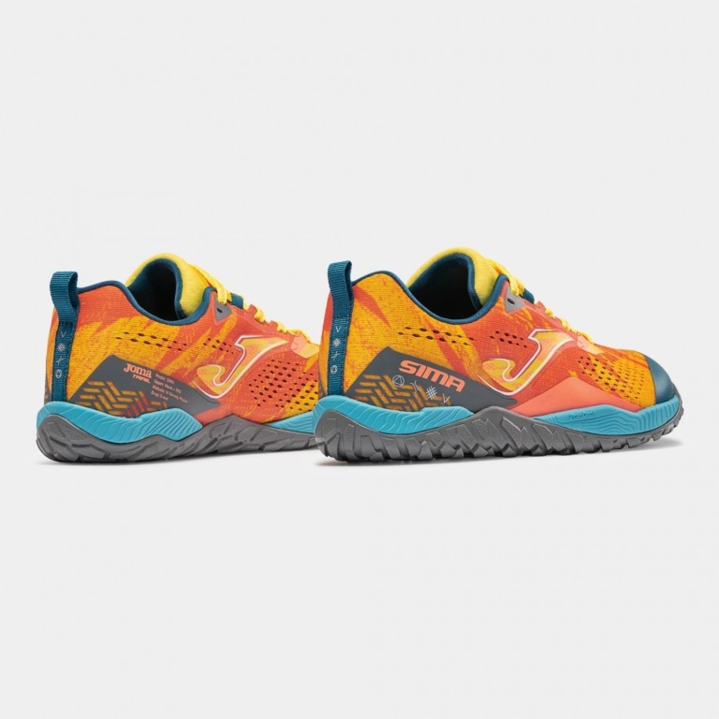 Zapatilla Barefoot Trail Hombre Joma Sima 2629 Amarillo Transpirable