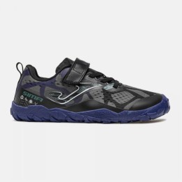 Zapatilla Barefoot Trail Niños Velcro Joma Sima 2631 Negro Transpirable