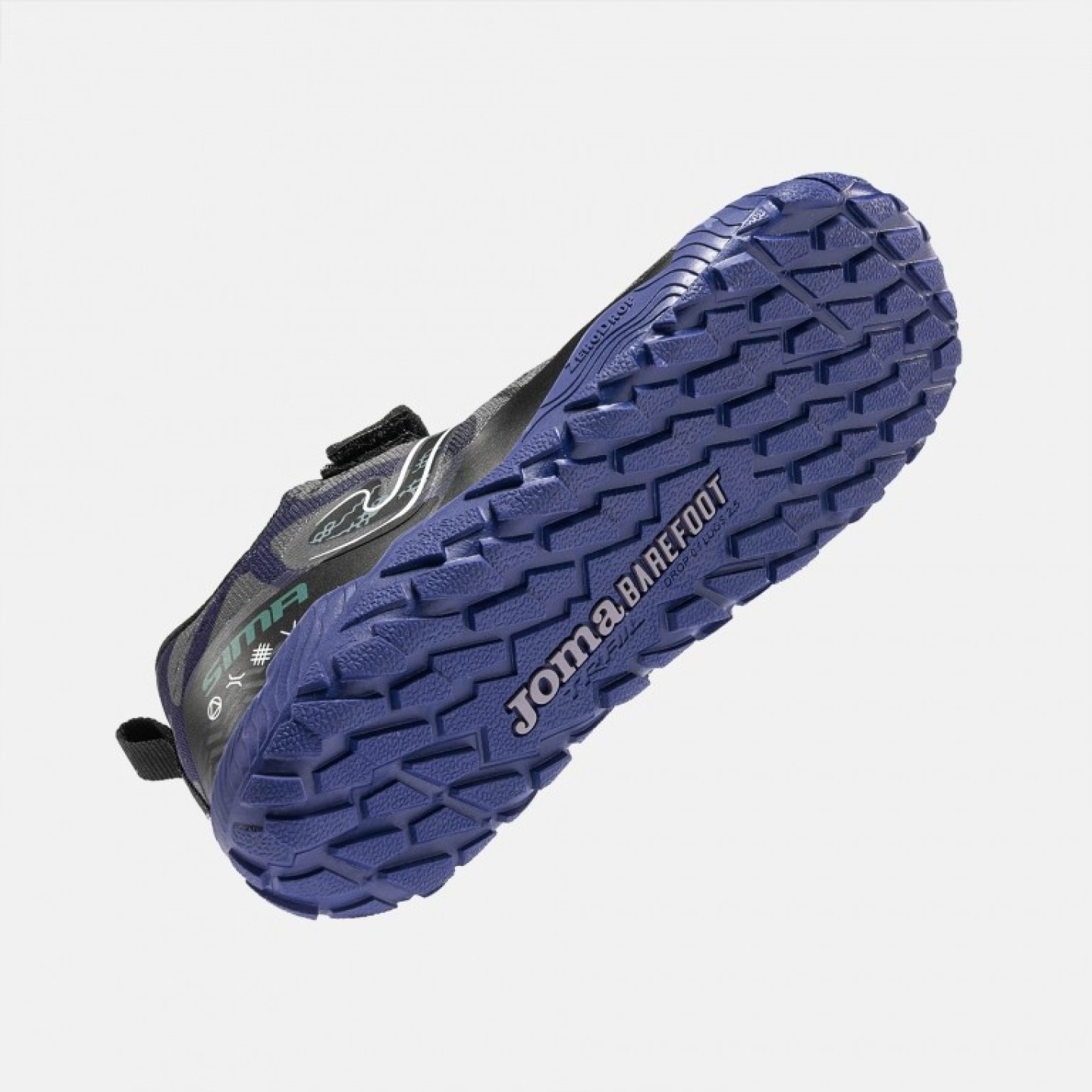 Zapatilla Barefoot Trail Niños Velcro Joma Sima 2631 Negro Transpirable