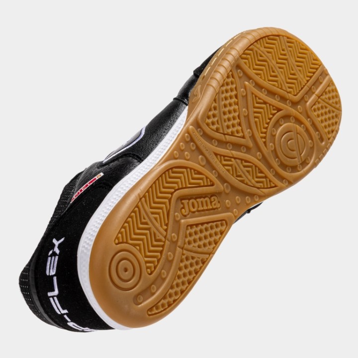 Zapatilla Barefoot Fútbol Sala Hombre Joma Top Flex 2501 Negro Flexible