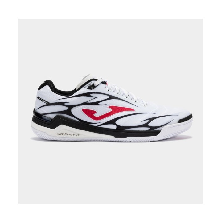 Zapatilla Fútbol Sala Hombre Joma Invicto 2502 Blanco Transpirable
